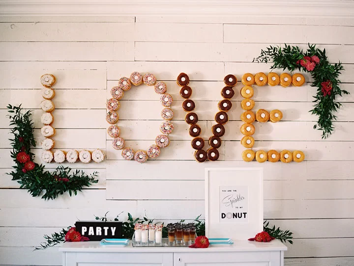 wedding donut wall