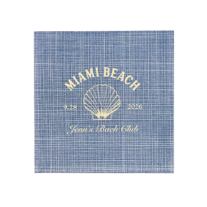 Dive into the festivities with the Bachelorette Beach Party Seashell Soiree Napkin, featuring the bachelorette's name in a timeless script, her party's coastal location, and date, elegantly accented with a chic sea shell graphic. The perfect accompaniment to "The Last Splash" celebration by the shore.