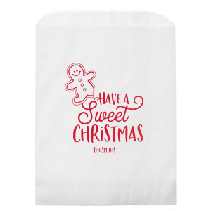 ForYourParty's personalized White Popcorn Bag with Satin Lipstick Red Foil has a Gingerbread Man graphic and is good for use in Christmas themed parties and will look fabulous with your unique touch. Your guests will agree!