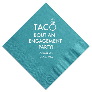 Taco Engagement Napkin