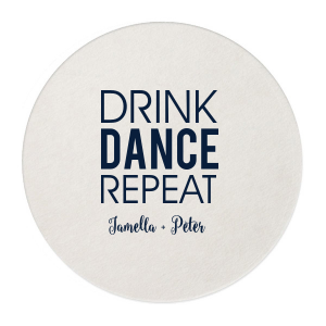 ForYourParty's chic Eggshell Round Coaster with Matte Navy Foil Color couldn't be more perfect. It's time to show off your impeccable taste.