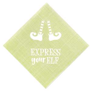 ForYourParty's elegant Leaf Cocktail Napkin with Matte White Foil has a Elf Shoes graphic and is good for use in Christmas, Holiday themed parties and couldn't be more perfect. It's time to show off your impeccable taste.