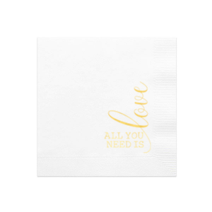 All You Need Is Love Retail Dinner Napkin