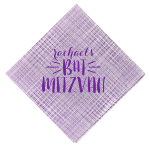 ForYourParty's elegant Tiffany Blue Cocktail Napkin with Matte Ballet Pink Foil Color can be personalized to match your party's exact theme and tempo.