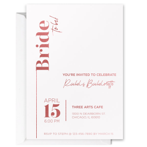 Meet our new personalized Elegant Bridal Shower Invite and invite your guests in a unique way now. It will look good - whatever your next occasion is! 
