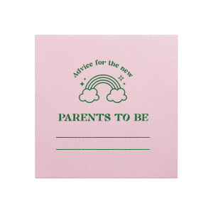 Offer a spectrum of insight with the Rainbow Wisdom Baby Shower Napkin, adorned with a modern rainbow graphic. Invite guests to share their parenting advice, creating a keepsake of collective wisdom for the expectant parents. A heartfelt touch for any baby shower.