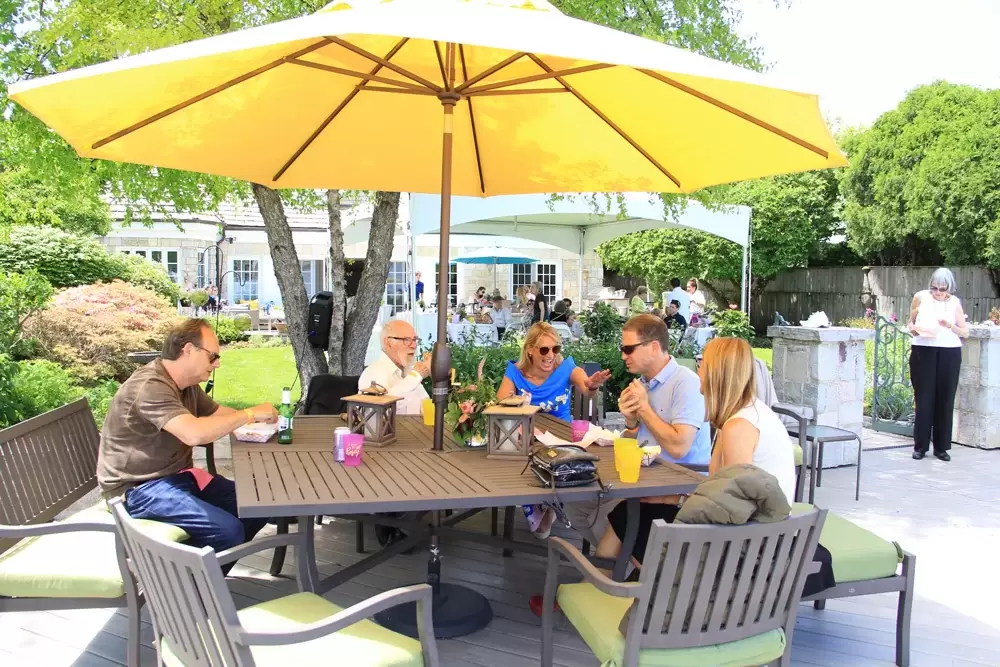 lunch party on the lake
