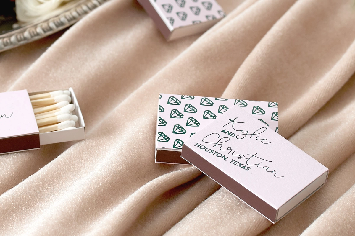 Custom Designed Wedding Matches: A Great Wedding Favor and Wedding Bar Accessory