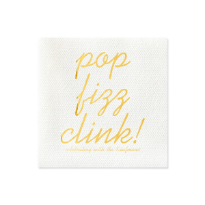 Our beautiful custom Black Linen Like Cocktail Napkin with Shiny 18 Kt Gold Foil will add that special attention to detail that cannot be overlooked.