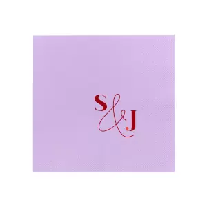 Bold & Modern Initials Napkin