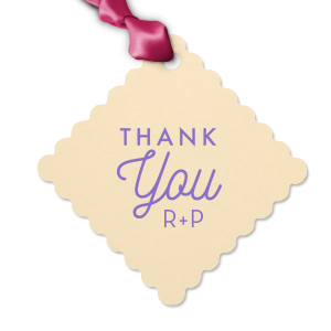 ForYourParty's chic Stardream Ivory Large Scalloped Gift Tag will impress guests like no other. Make this party unforgettable.