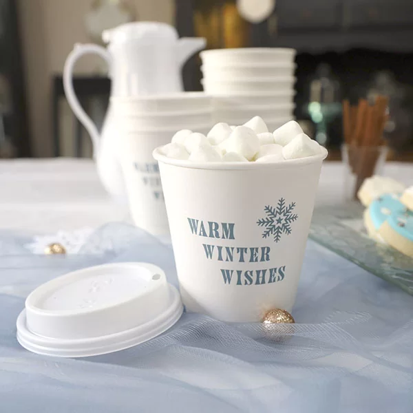 Warm Winter Wishes Snowflake Cup