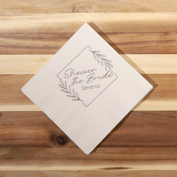 Paper Party Napkin with personalized text