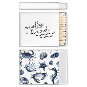 Our beautiful custom White Classic Custom Photo Matchbox with Matte Black Ink Digital Print Colors and Matte Fuchsia Ink Digital Print Colors has a Wave Accent graphic and is good for use in Travel, Beach/Nautical, Father's Day themed parties and can't be beat. Showcase your style in every detail of your party's theme!