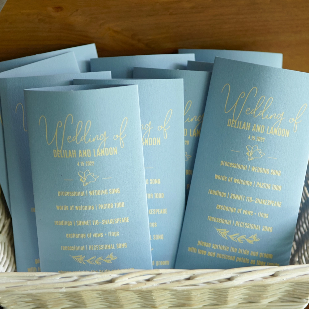 design party pockets to hold your send-off flower petals