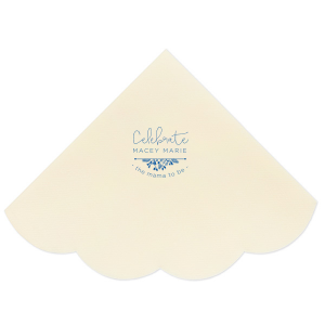 Celebrate the Mama-to-be with custom napkins! Choose the lovely Royal Blue with Matte White and personalize with the new Mama's name showcasing your attention to detail that cannot be overlooked. 