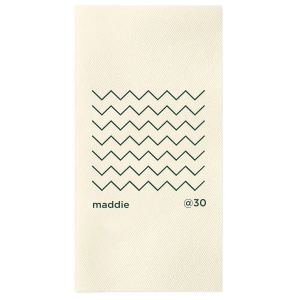 This minimal birthday party accessory is perfect for a modern birthday. Featuring a minimalist chevron design, you can personalize this product with your name and the age you are turning.