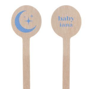 Over The Moon Baby shower Stir Stick