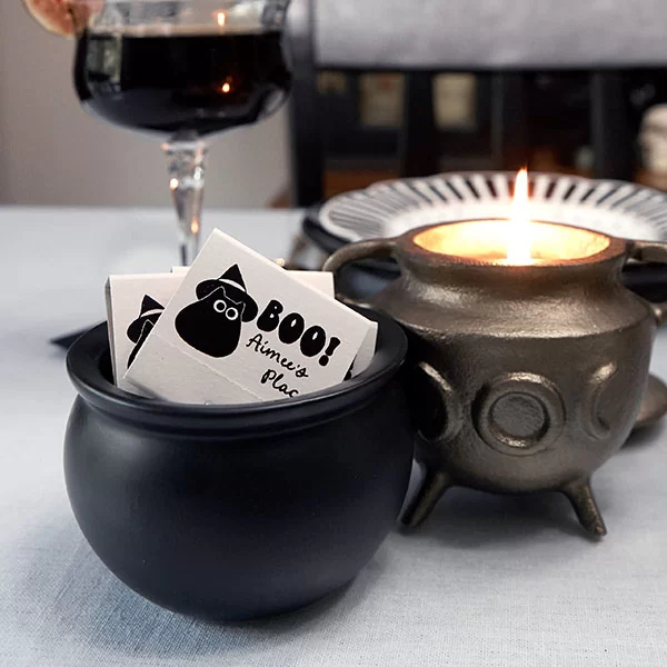 Witchy Cat Match aside candle