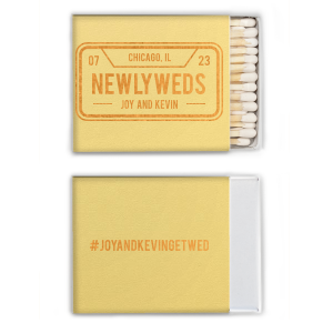 Personalized Matchboxes in Tent Shape