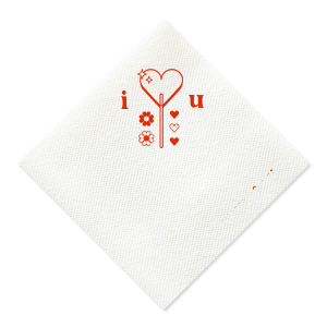 Celebrate your special day with your other half and a great good looking Valentine's Lollipop Napkin. It will definitely match your vibe!