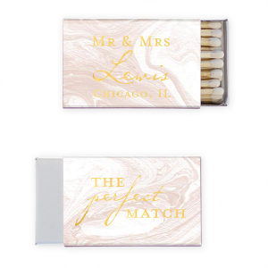 Vintage Modern Mr & Mrs Matchbox