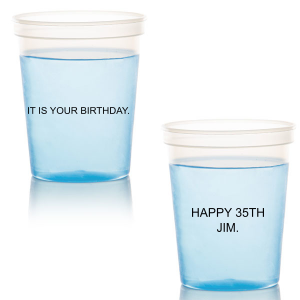 Channel the iconic dry wit of "The Office" for your celebration with the Office Inspired Birthday Cup, marked by the deadpan declaration "It is your birthday." along with your name and new age. A perfectly minimal and satirical nod for fans on their special day.