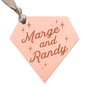 Personalized Stardream Ballet Pink Diamond Gift Tag with Satin Copper Penny Foil will give your party the personalized touch every host desires.