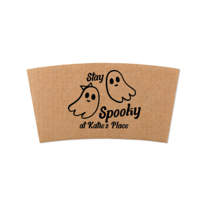 What's that trick up your sleeve? No trick at all, it's the Groovy Halloween Coffee Sleeve! Perfect for showcasing spooky season, the customizable graphic sleeve covers hot drinks while making a splash for customers.