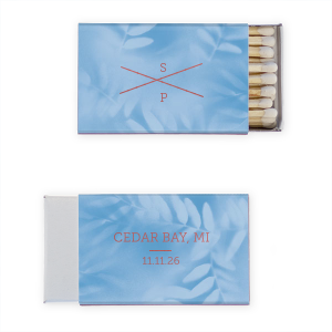 The ever-popular Stardream Sky Blue Classic Matchbox with Shiny Rose Quartz Foil can't be beat. Showcase your style in every detail of your party's theme!