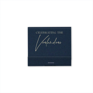Illuminate your special day with the Celebrating Union Custom Matchbook, a testament to timeless style with its classic, minimal, and modern design. One side presents "Celebrating the" in a refined serif, awaiting your shared surname in elegant script, while the other side is reserved for the date of your event, matching in the same sophisticated font. Perfect for weddings or engagement parties seeking a sleek touch.