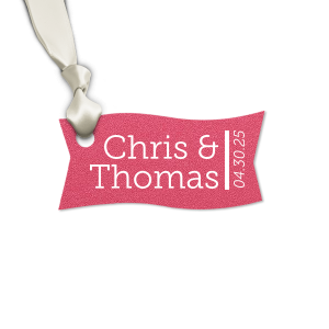 Our custom Metallic Sterling Silver Matte Rectangle Gift Tag with Satin Teal / Peacock Foil are a must-have for your next event—whatever the celebration!