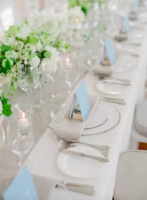 a timeless wedding color palette makes any needed adjustments to the date or location less stressful