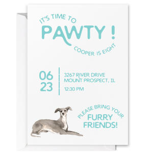 Are you going to throw a party for your furry buddy? We got you! Now you have option to modify this cute It's Time To Pawty Furry Friends Birthday Invite and invite your guests in a unique way.