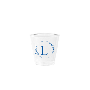 ForYourParty's elegant Matte Periwinkle Ink Plastic Shot Glass with Matte Periwinkle Ink Cup Ink Colors has a Open Wreath Frame graphic and is good for use in Floral, Frames themed parties and couldn't be more perfect. It's time to show off your impeccable taste.