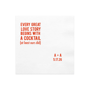 Cocktail Love Story Napkin
