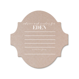 This personalized coaster is great for a graduation party, bachelorette party, baby shower, or bridal shower. Have your guests fill in advice for the honoree, and they can use these personalized coasters a momento of the day.