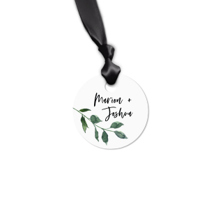 Watercolor Branch Photo/Full Color Gift Tag