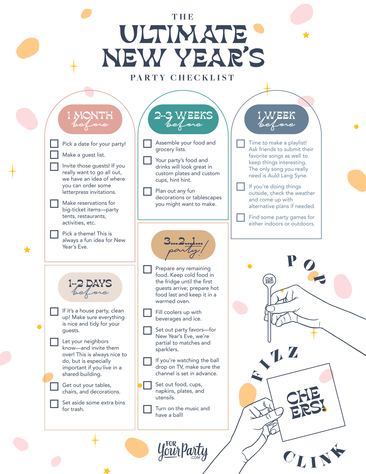 The ultimate new year s eve party checklist for your party