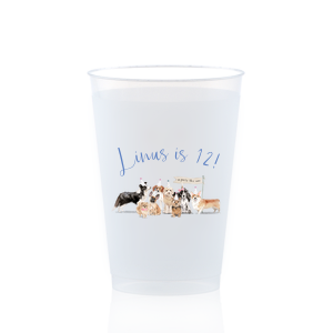 Dog Party This Way Custom Photo Cup