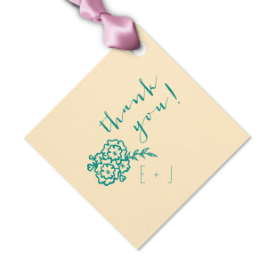 The ever-popular Natural Cranberry Arch Gift Tag with Satin Copper Penny Foil Color has a Marigold Bunch graphic and is good for use in Accents themed parties and can be customized to complement every last detail of your party.