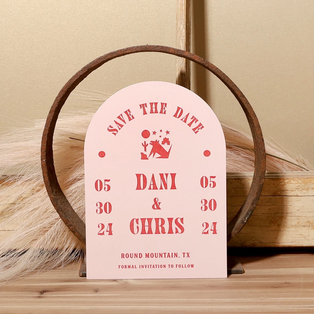 maximalist arch invitation