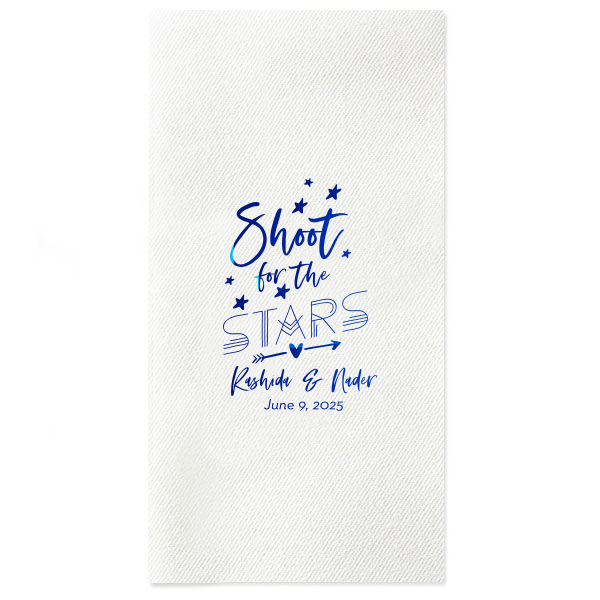 ForYourParty's personalized Watercolor Blue Sky Cocktail Napkin with Matte White Foil will add that special attention to detail that cannot be overlooked.