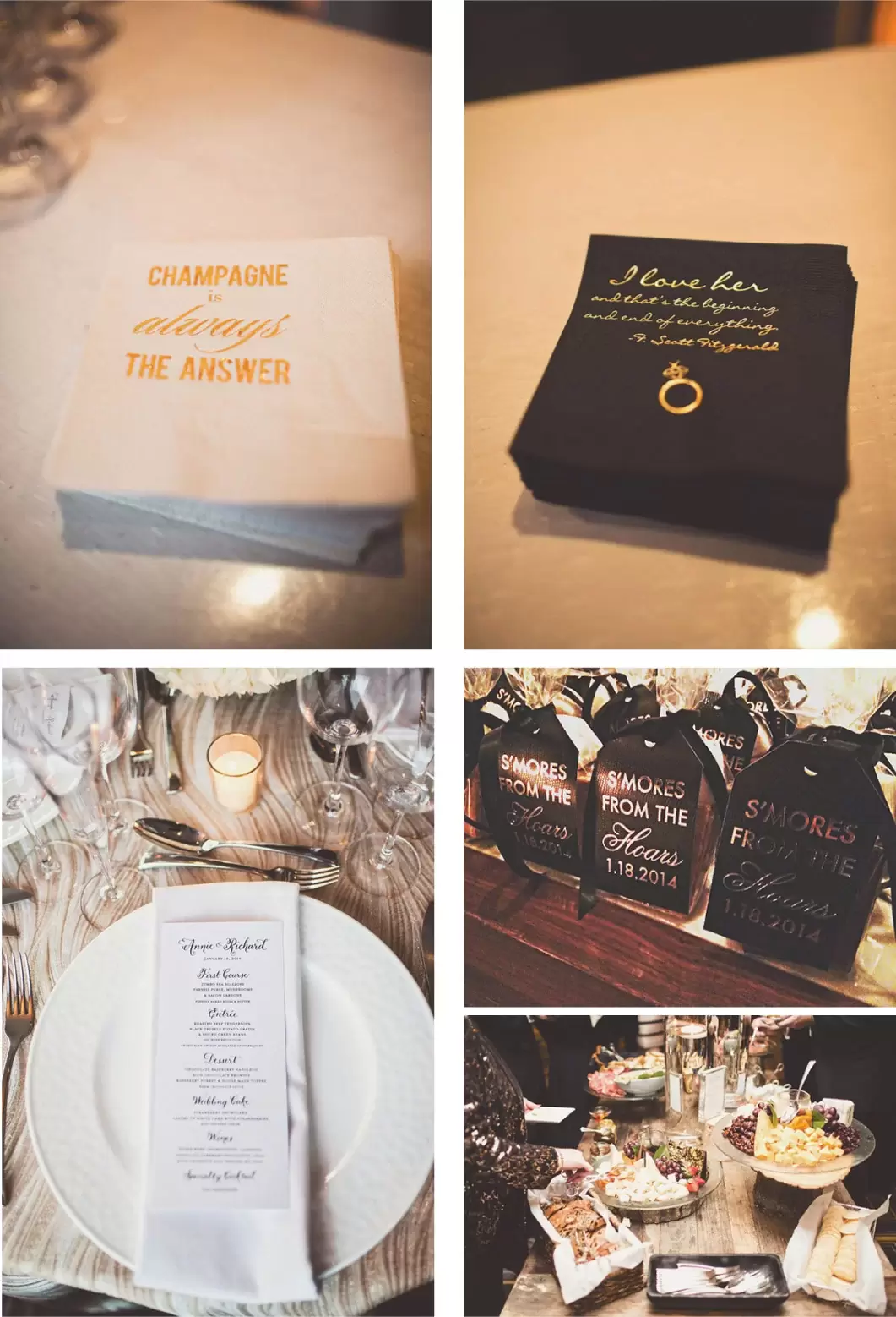 personalized wedding napkins and personalized party favors