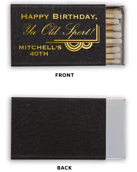 Roaring 20s Inspired Leather Matchboxes for Your New Years Party Bar