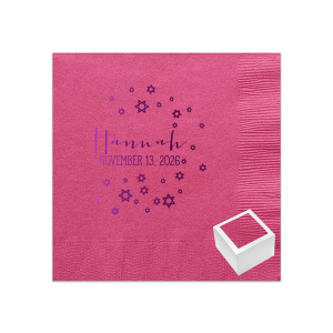 The beautifully designed Birthday Stars Napkin is a gift that will bring an instant smile on everyone's faces. This Gift Set is designed and customized to match their party's exact theme and tempo.
