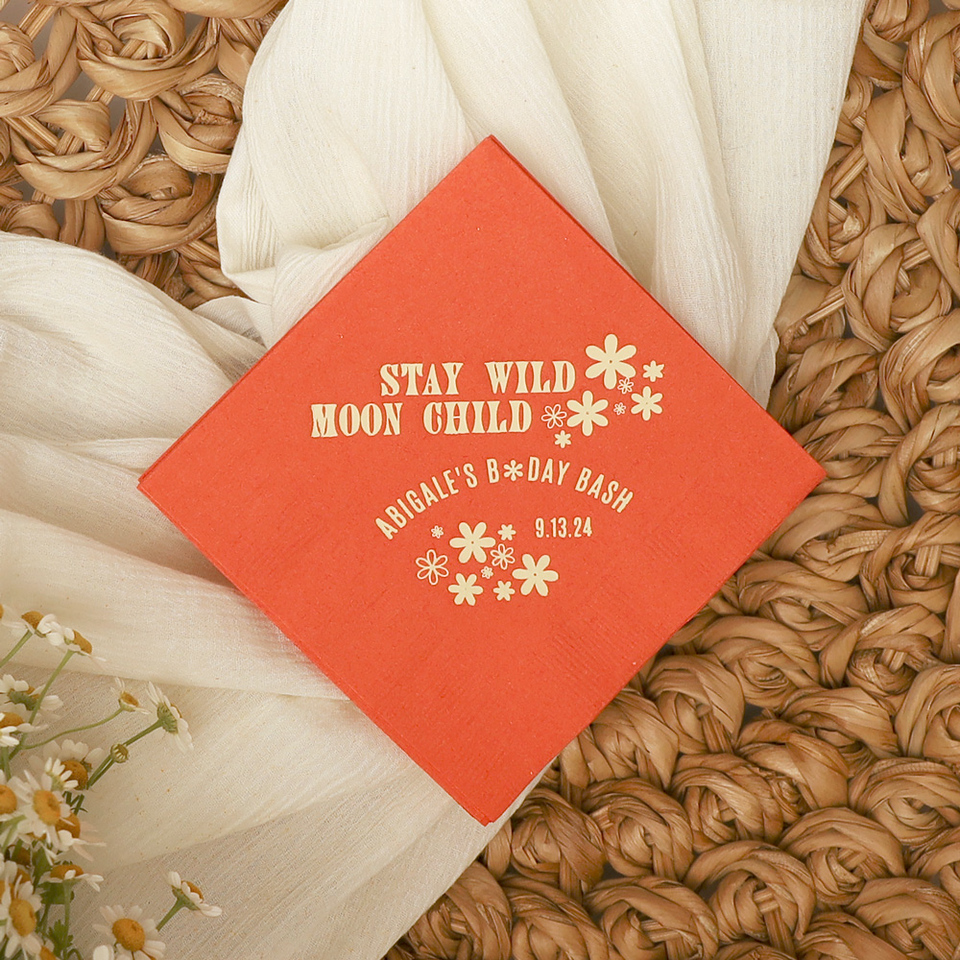 Disco Night Groovy Birthday Napkin