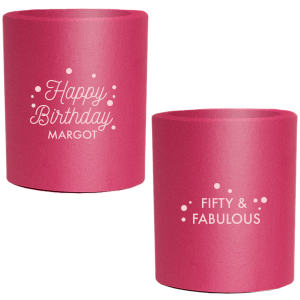 Our beautiful custom Neon Pink Flat Can Cooler with Matte Blush Ink Cup Ink Colors couldn't be more perfect. It's time to show off your impeccable taste.