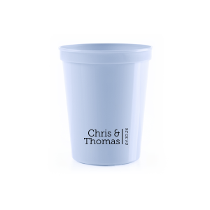 Our Names & Vertical Date Cup will add that special attention to detail that cannot be overlooked.
