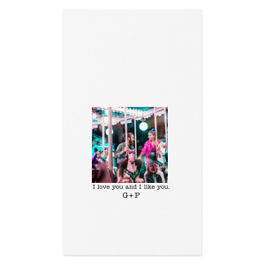 Capture the essence of true affection with the I Love You Custom Photo Napkin. Display your cherished photo above the heartfelt words “I love you and I like you,” with initials below. It’s a sweet testament to unconditional love and genuine appreciation, perfect for your intimate celebration!
